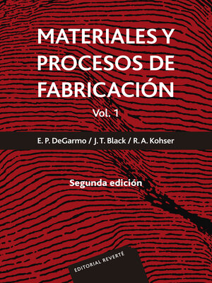 cover image of Materiales y procesos de fabricación. Volume 1